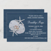 Starfish-Sand-Dollar-Brautparty-Einladungen Einladung (Vorne/Hinten)