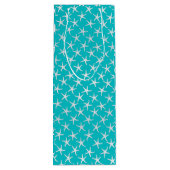 Starfish Sand Dollar Jeden Anlaß Aqua Geschenktüte Für Weinflaschen (Rückseite)