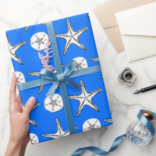 Starfish Sand Dollar Muster Geschenkpapier