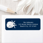 Starfish Sand Dollar Navy Blau (Insitu)