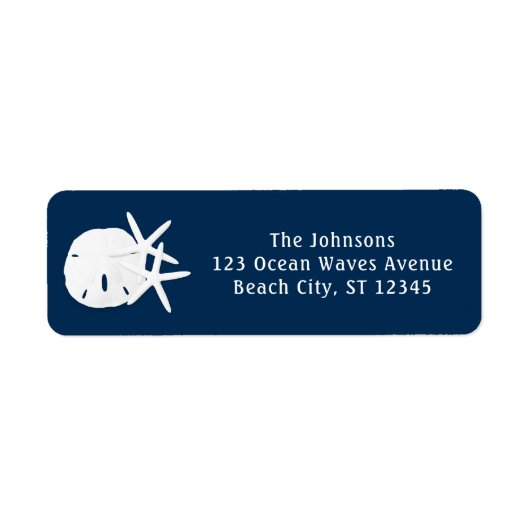 Starfish Sand Dollar Navy Blau (Vorne)