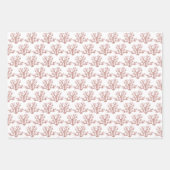 Starfish Sand Dollar Rose Gold Pink Weihnachten Geschenkpapier Set (Vorderseite 3)