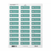 Starfish Sand Dollar Wedeladressen Labels (Vorne)
