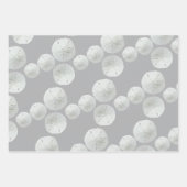 Starfish Sand Dollars Neutral Black Gray Geschenkpapier Set (Vorderseite 3)