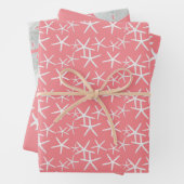 Starfish Sand Dollars Pink Girly Seashells Geschenkpapier Set (Beispiel)