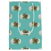 Starfish Sand Dollars Tropische Weihnachtsgeschenk Mittlere Geschenktüte (Rückseite)