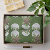 Starfish Sand Dollars Tropisches Weihnachtsmuster Seidenpapier (Geschenk)