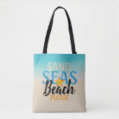 Starfish Sand Seas Beach Tasche (Vorderseite)