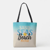 Starfish Sand Seas Beach Tasche (Rückseite)