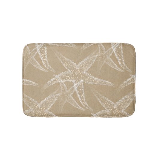 Starfish-Sand-Strand-Bad-Matte Badematte (Vorderseite)