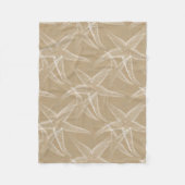 Starfish-Sand-Strand-Fleece-Decke Fleecedecke (Vorderseite)
