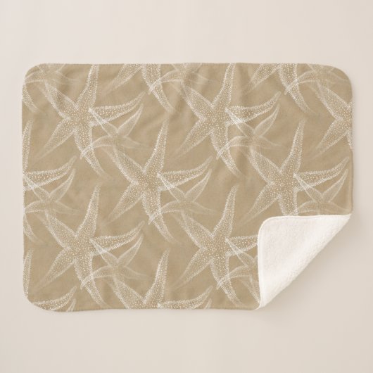 Starfish-Sand-Strand Sherpa Decke Sherpadecke (Vorderseite (Horizontal))