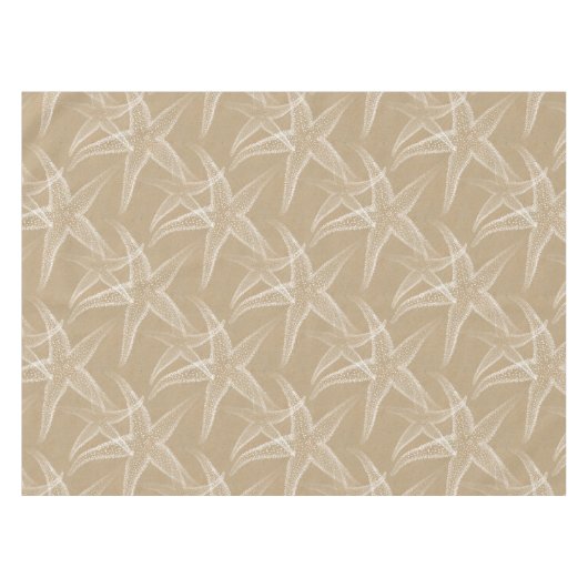Starfish-Sand-TAN-Strand-Tischdecke Tischdecke (Vorderseite (Horizontal))