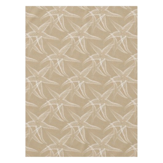 Starfish-Sand-TAN-Strand-Tischdecke Tischdecke (Vorderseite)