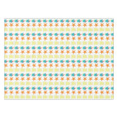 Starfish Sandcastle Sand Pail Summer Beach Print Tischdecke (Vorderseite (Horizontal))