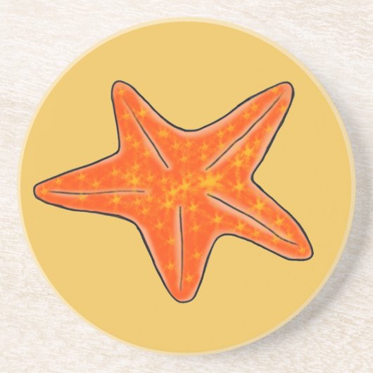 Starfish Sandstone Drink Untersetzer (Vorne)