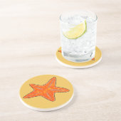 Starfish Sandstone Drink Untersetzer (Seite)