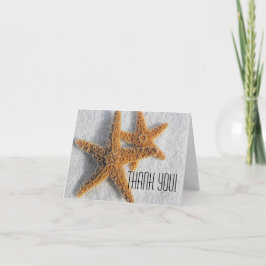 Starfish Sandstrand Dankeskarte