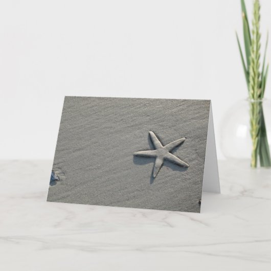 Starfish Sandstrand-Foto Karte (Vorderseite)