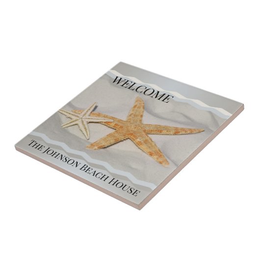 Starfish Sandy Beach House Keramik Tile Fliese (Seite)