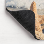 Starfish Sandy Beach Sand zwischen Zehen Mousepad (Ecke)