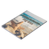 Starfish Sandy Beach Sand zwischen Zehen Notizblock (Linke Seite)