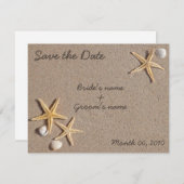 Starfish Save the Date Einladungen (Vorne/Hinten)