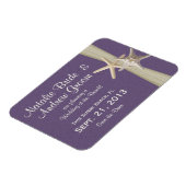 Starfish Save the Date Lila Magnet (Linke Seite)