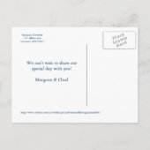 Starfish Save the Date Postkarte (Rückseite)