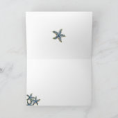 Starfish-Schmuck danken Ihnen (editable) leere Dankeskarte (Innenseite)