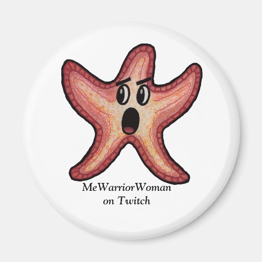 Starfish schockiert, MeWarriorFrau auf Twitch Magnet (Vorne)