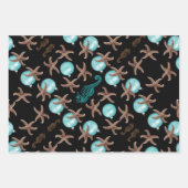Starfish Sea Horses Weihnachtsgeschenk Wrapping Sh Geschenkpapier Set (Vorderseite 2)