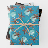 Starfish Sea Horses Weihnachtsgeschenk Wrapping Sh Geschenkpapier Set (Beispiel)