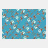 Starfish Sea Horses Weihnachtsgeschenk Wrapping Sh Geschenkpapier Set (Vorderseite)