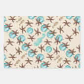 Starfish Sea Horses Weihnachtsgeschenk Wrapping Sh Geschenkpapier Set (Vorderseite 2)
