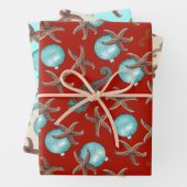 Starfish Sea Horses Weihnachtsgeschenk Wrapping Sh Geschenkpapier Set (Beispiel)
