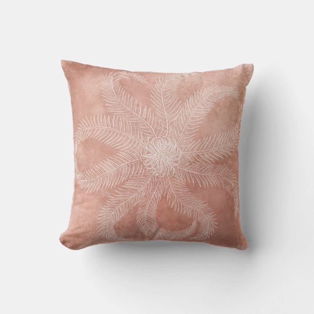 Starfish - Sea Star in Coral Peach Kissen (Vorderseite)