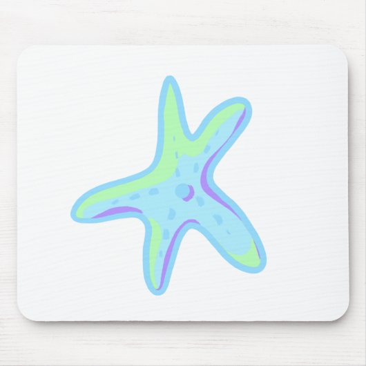 Starfish - Sea Star in Pastellfarben Mousepad (Vorne)