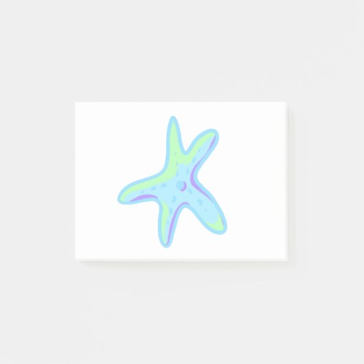 Starfish - Sea Star in Pastellfarben Post-it Klebezettel (Vorderseite)