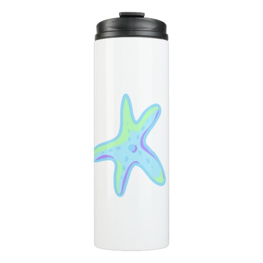 Starfish - Sea Star in Pastellfarben Thermosbecher (Vorderseite)
