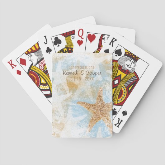 Starfish Sea Star Spielkarten (Rückseite)