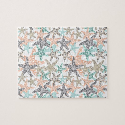 Starfish Seamless Muster Jigsaw Puzzle (Horizontal)