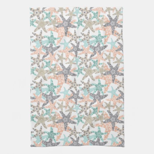 Starfish Seamless Pattern Küchentücher (Vertikal)