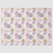 Starfish Seashell Blue Lila Nautic Decoupage Seidenpapier (Vorderseite)