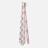 Starfish Seashell Blue Lila Pink Nautic Krawatte (Vorderseite)