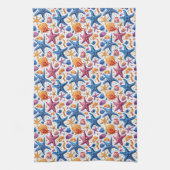 Starfish Seashell Kochnische Sommerküche Handtuch (Vertikal)