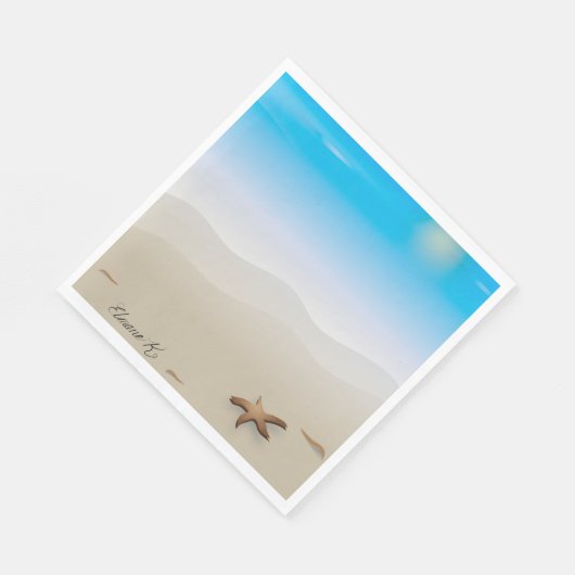 Starfish Seashell Themed Paper Napkins Serviette (Ecke)