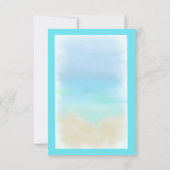 Starfish Seashell Wedding RSVP Card Karte (Rückseite)