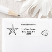 Starfish Seashell Zeichnungen Custom (Insitu)