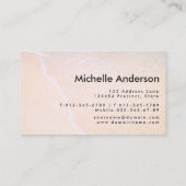 Starfish Seashells auf Beautiful Beach Custom Visitenkarte (Rückseite)